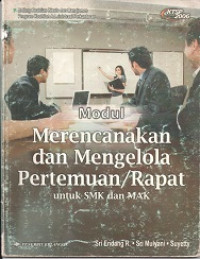 Image of Modul Merencanakan dan Mengelola Pertemuan/Rapat
